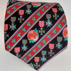 Leonard paris mens silk tie